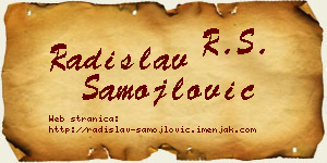 Radislav Samojlović vizit kartica